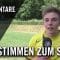 Die Stimmen zum Spiel (Berliner SC – Berliner AK, U17 B-Junioren, Verbandsliga, St.1) | SPREEKICK.TV