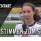 Die Stimmen zum Spiel | Bramfelder SV – FC St. Pauli (Finale, Pokal der Frauen)