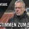 Die Stimmen zum Spiel | FC Hertha 03 Zehlendorf – BFC Dynamo (Achtelfinale, Pokal)