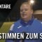 Die Stimmen zum Spiel | Friedenauer TSC – CFC Hertha 06 (2. Runde, Pokal)