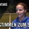Die Stimmen zum Spiel (FTSV Loorbeer – FC St. Pauli, 2.Runde, Pokal der 1. Frauen 16/17)| ELBKICK.TV