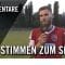 Die Stimmen zum Spiel | Füchse Berlin Reinickendorf – FSV Berolina Stralau (1. Spieltag)