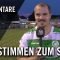 Die Stimmen zum Spiel | FV Bad Vilbel – SC Hessen Dreieich (1. Spieltag, Hessenliga)