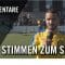 Die Stimmen zum Spiel | HSV Barmbek-Uhlenhorst – TuS Osdorf (Viertelfinale, Pokal)