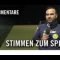Die Stimmen zum Spiel I Willinghusener SC – Oststeinbeker SV II (23. Spieltag, Kreisklasse 2)