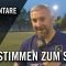 Die Stimmen zum Spiel | Oststeinbeker SV – SV Altengamme (1. Runde Pokal)
