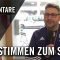 Die Stimmen zum Spiel (Rahlstedter SC – TuS Berne, U19 A-Junioren, Finale, Derpart-Pokal 2017)