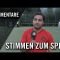 Die Stimmen zum Spiel | SC Concordia U15 – Eimsbütteler TV U15 (1. Spieltag, C-Junioren Oberliga)