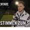 Die Stimmen zum Spiel | SG Bornheim/GW Frankfurt – FSV Frankfurt (Freundschaftsspiel)