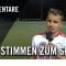 Die Stimmen zum Spiel | SG Eichkamp-Rupenhorn – SP. VG. Blau-Weiss (1. Runde, Pokal)