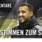 Die Stimmen zum Spiel | SG Rot-Weiss Frankfurt U19 – Bayern Alzenau U19 (11. Spieltag, Hessenliga)