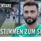Die Stimmen zum Spiel | Spvg Schonnebeck – ETB SW Essen (5. Spieltag, Oberliga Niederrhein)