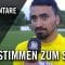 Die Stimmen zum Spiel (TuS Dassendorf – Meiendorfer SV, Oberliga Hamburg) | ELBKICK.TV