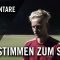 Die Stimmen zum Spiel (Walddörfer SV – FC Teutonia 05, U15 C-Junioren, Oberliga) | ELBKICK.TV