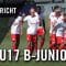 RB Leipzig U17 – 1. FC Union Berlin U17 (Testspiel)