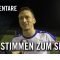 Stimmen zum Spiel | FV Stierstadt – Bornheim/GW Frankfurt (15. Spieltag, Gruppenliga)