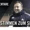 Stimmen zum Spiel | Goldstein – Riederwald (17. Spieltag, Kreisliga A, Frankfurt Südost)