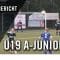 SV Erfa 09 Gymnich U19 – SV Blau-Weiß Kerpen U19 (3. Spieltag, Quali zur Sonderstaffel)