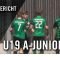 TSC Wellingsbüttel U19 – Heidgraben U19 (2. Spieltag, A-Junioren Landesliga Staffel 1)
